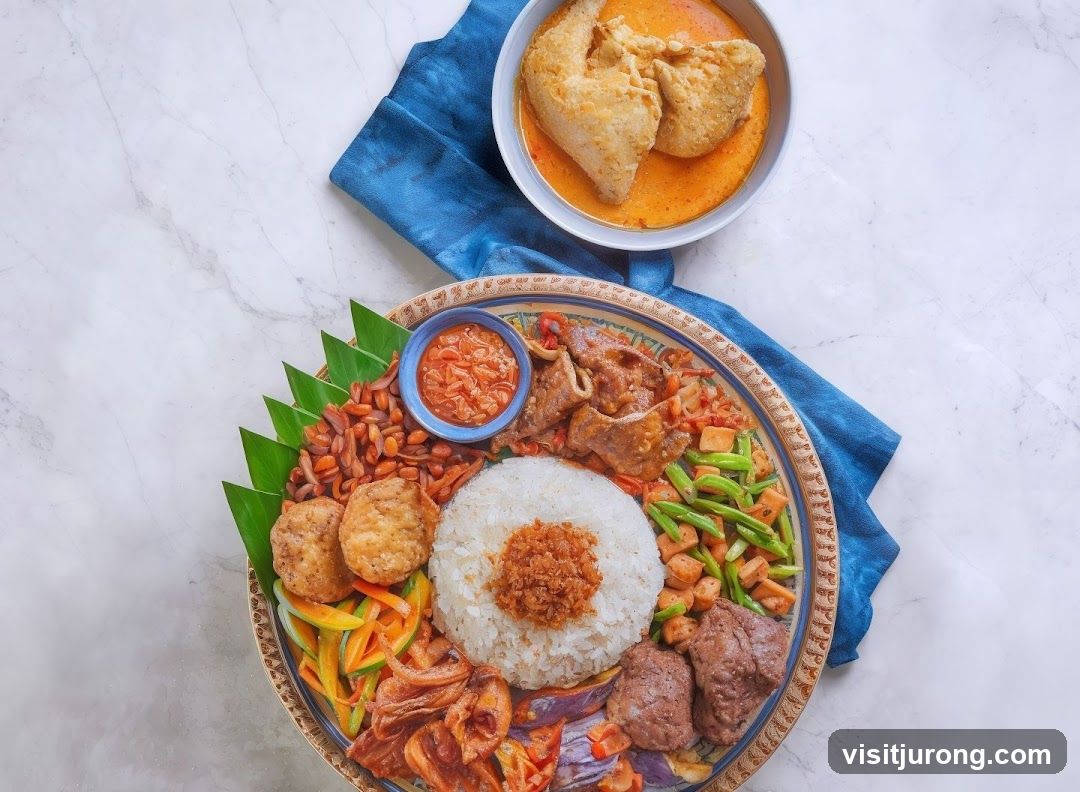 Platter of Indonesian Food