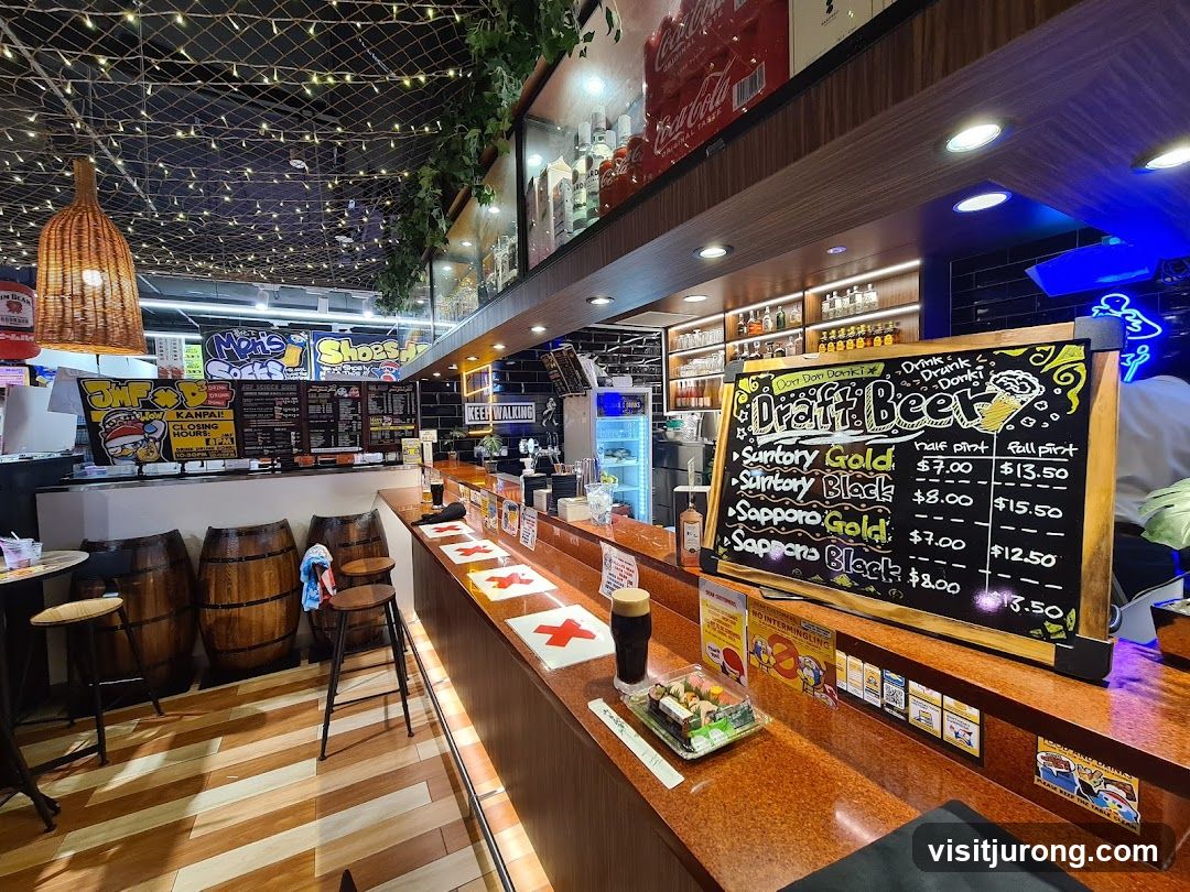 Bar Interior with Menu