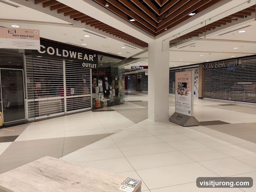Mall Interior with Closed Shops