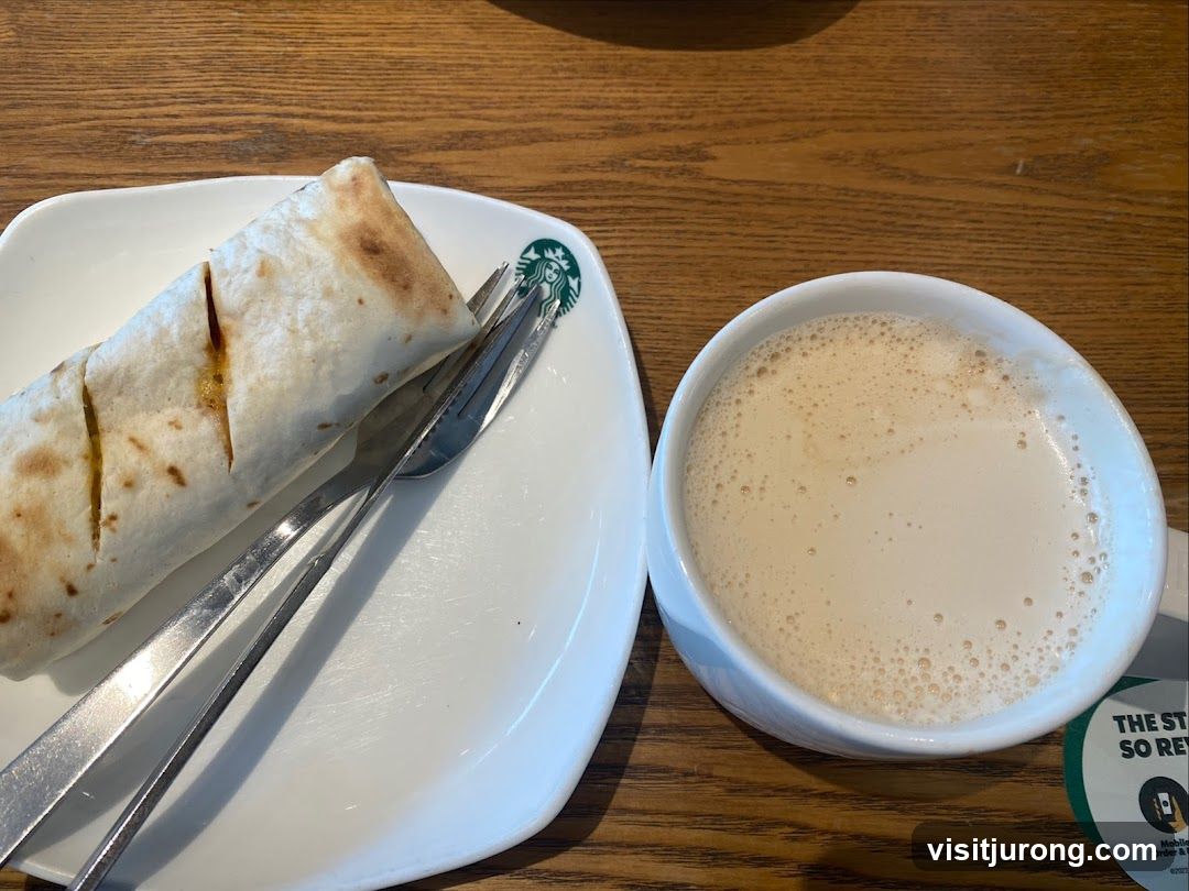 Burrito and Coffee