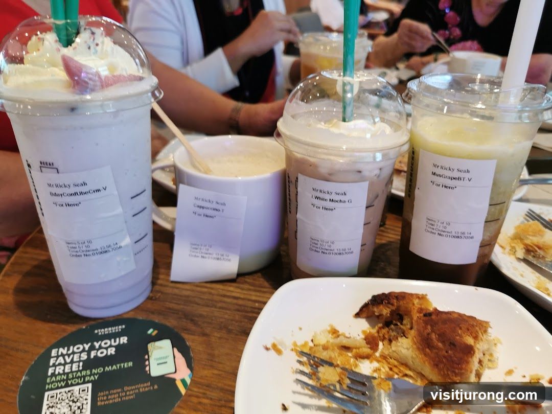 Starbucks Drinks and Pastry