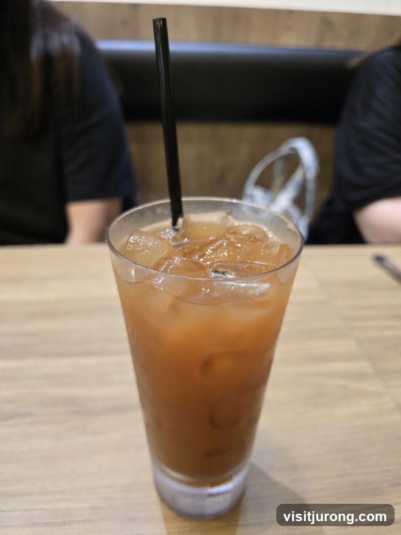 Iced Tea with Straw