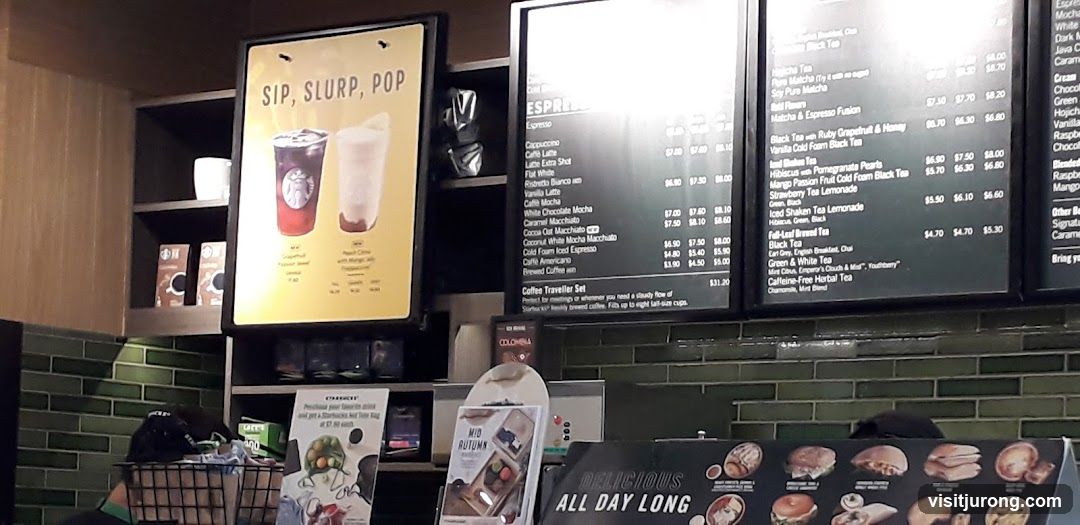 Starbucks Menu and Promotional Display