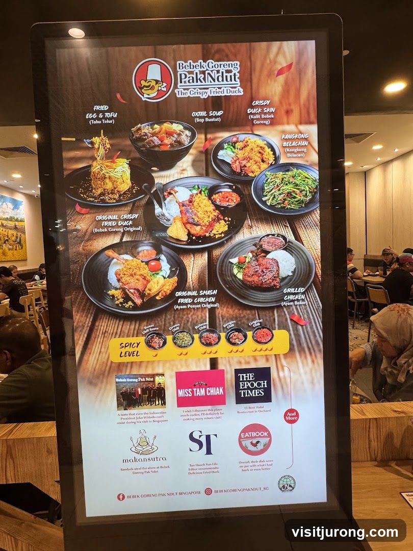 Bebek Goreng Pak Ndut Menu