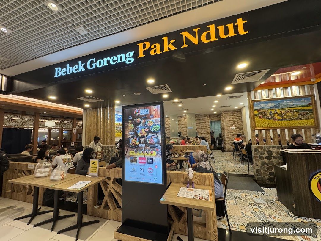 Restaurant Interior with Signage