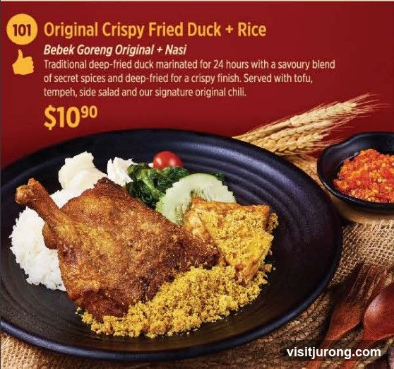 Original Crispy Fried Duck + Rice