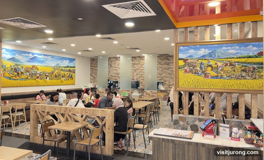 Restaurant Interior with Artwork