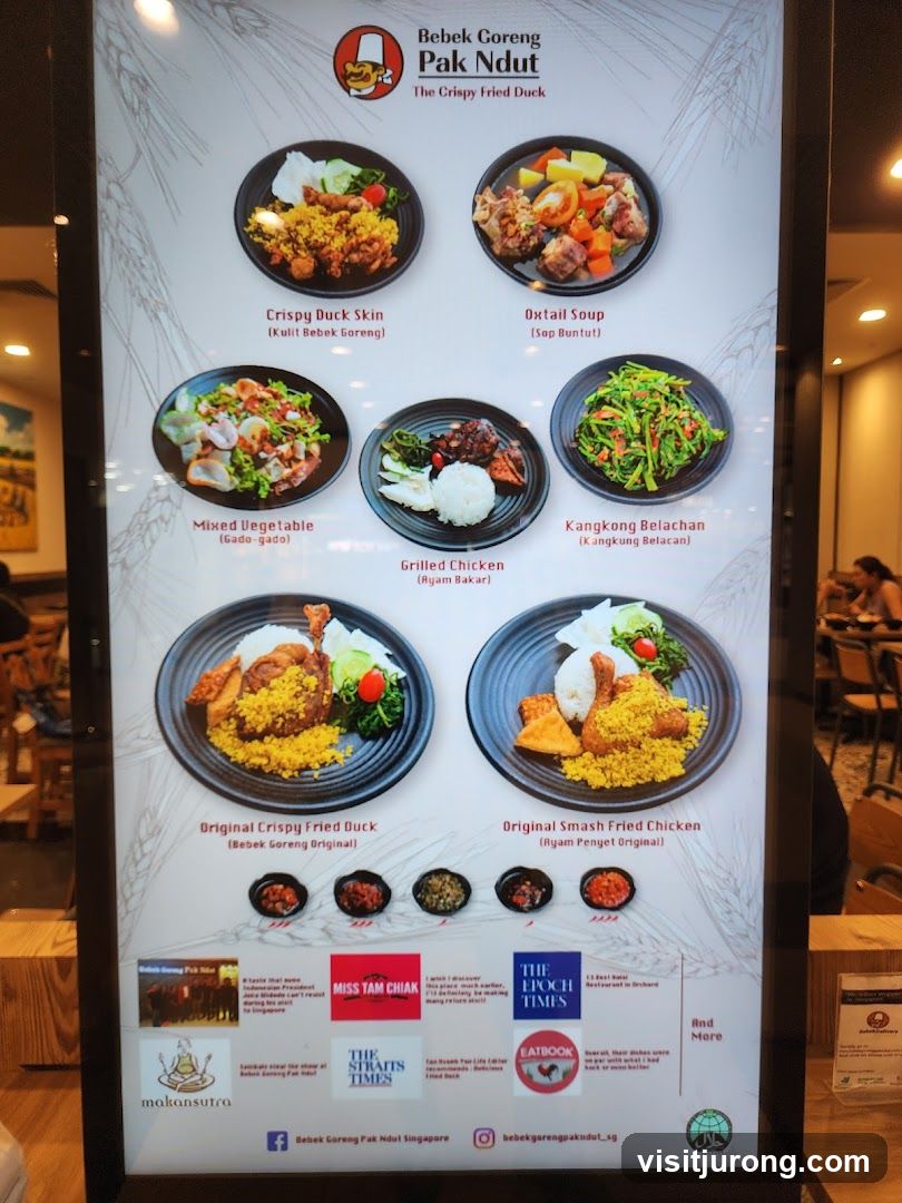 Bebek Goreng Pak Ndut Menu