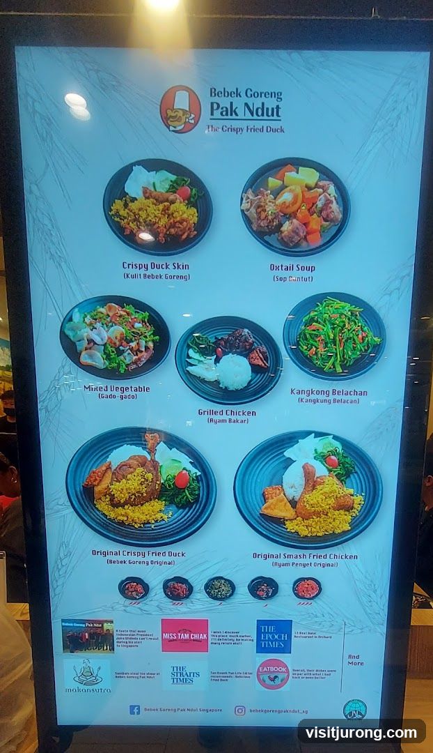 Bebek Goreng Pak Ndut Menu