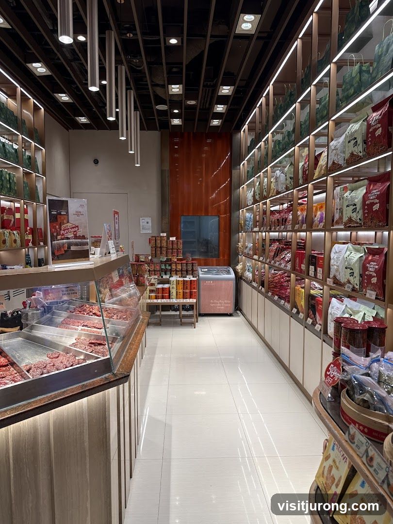 Interior of a food store