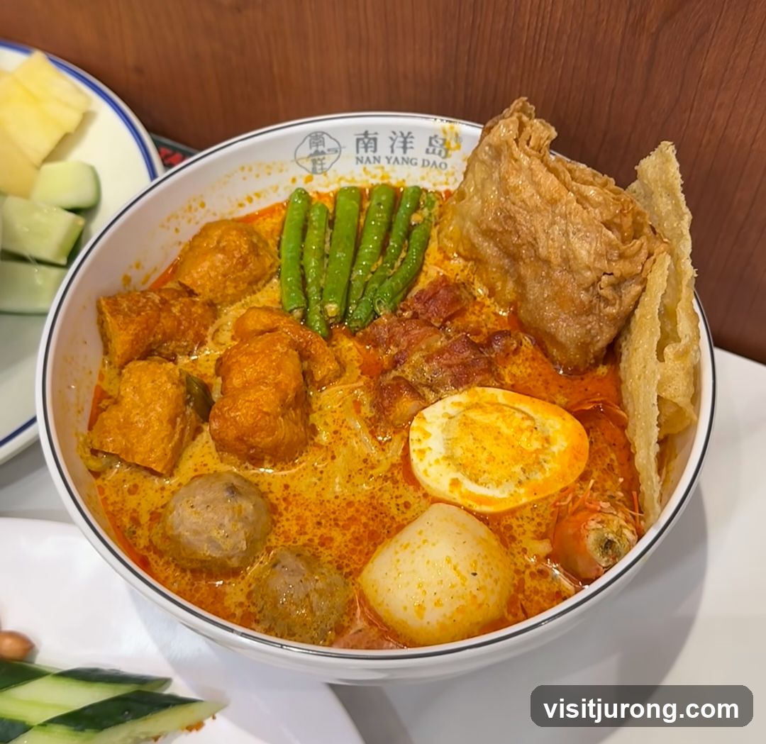 Laksa with Nan Yang Dao branding