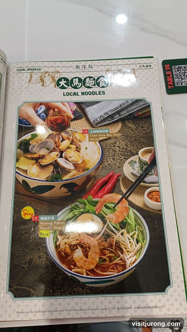 Local Noodles Menu
