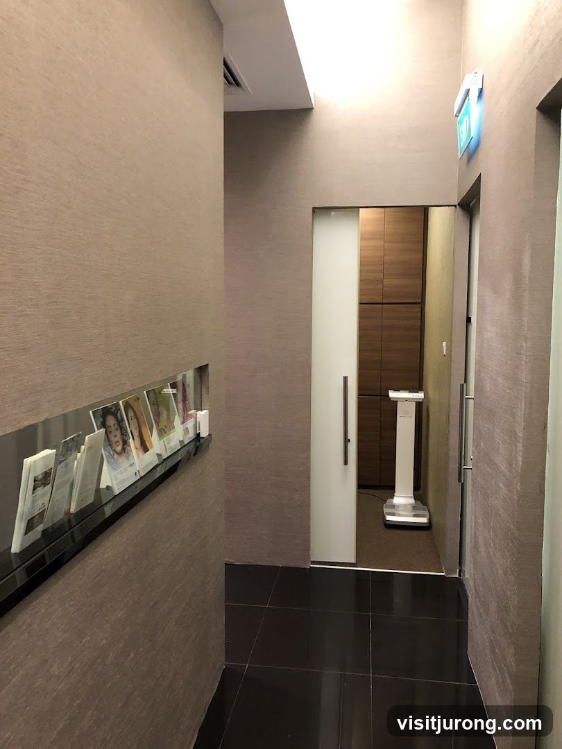 Hallway with Magazines and Scale