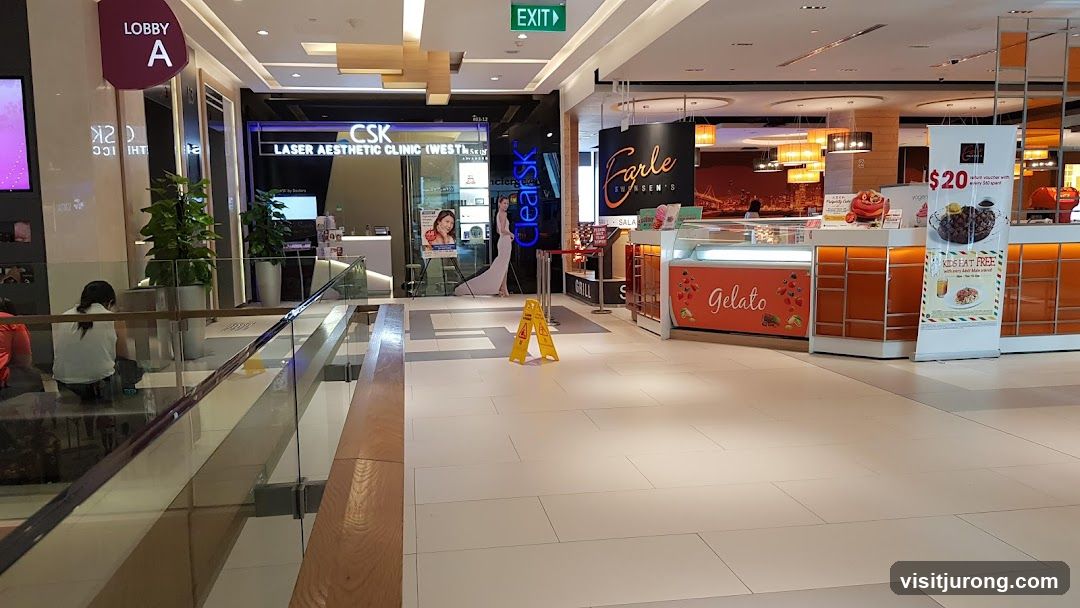 Mall Interior with Shops