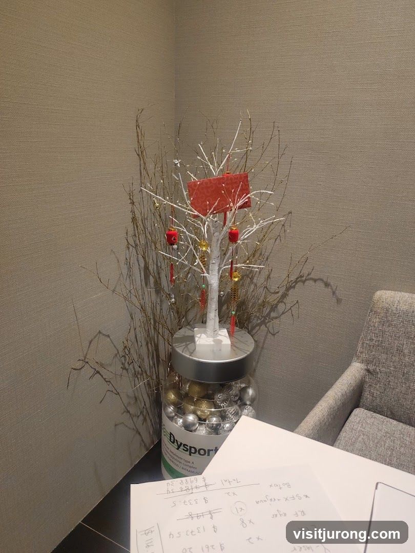 Decorative Jar with Holiday Ornaments