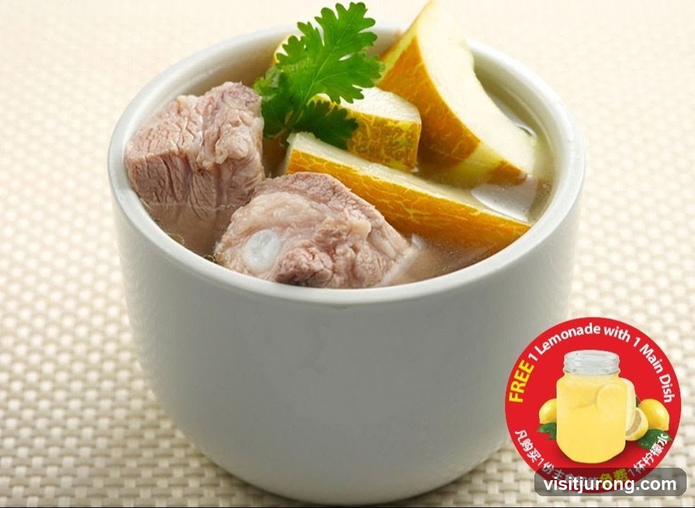 Soup with Meat and Melon