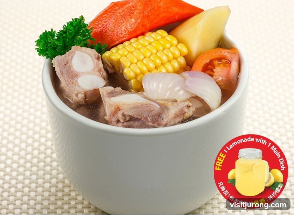 Soup with Pork Ribs and Vegetables