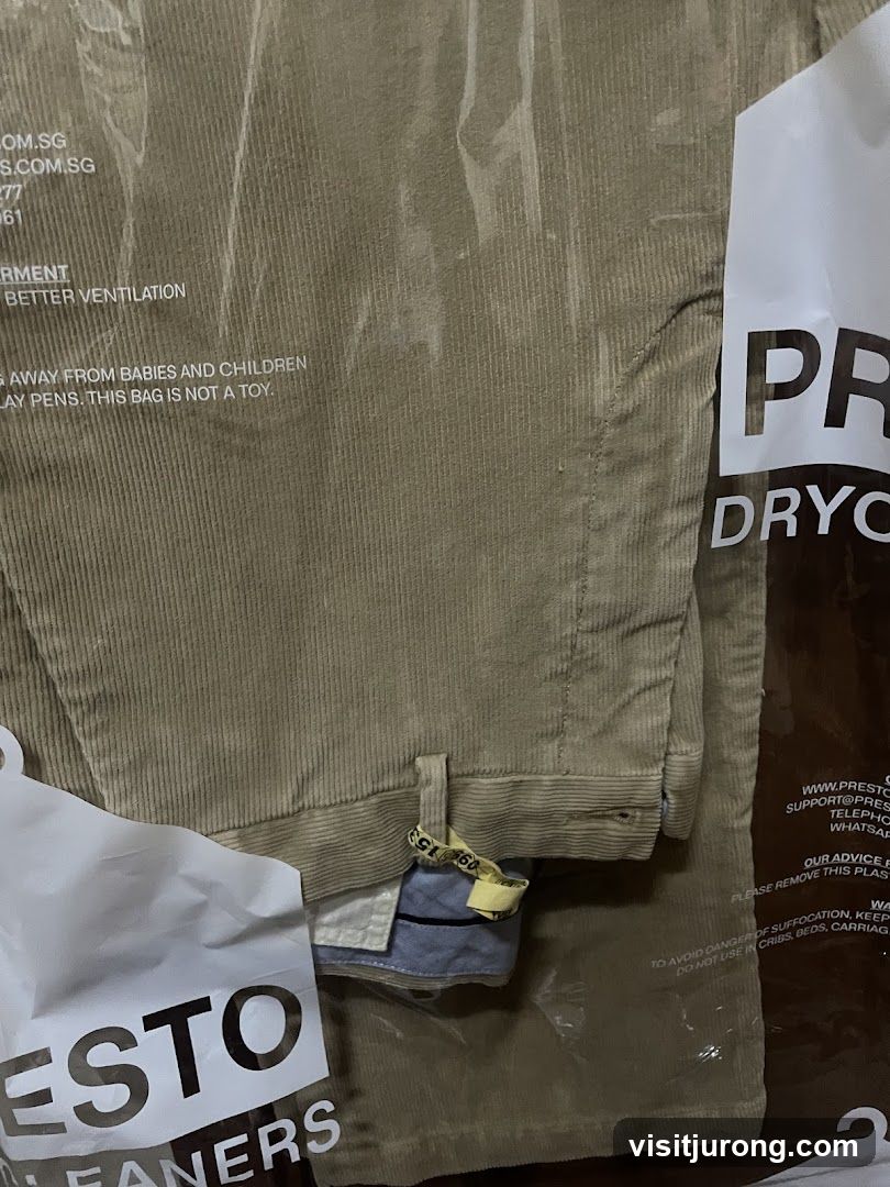 Pants in Dry Cleaning Bag