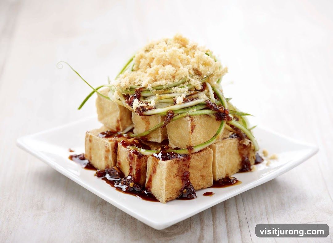 Fried Tofu with Toppings