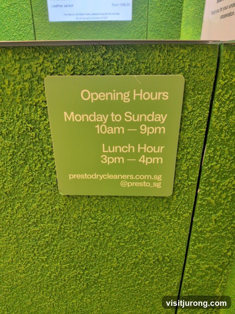 Opening Hours Sign