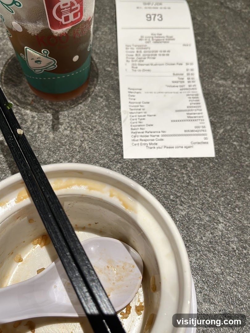 Receipt and Drink