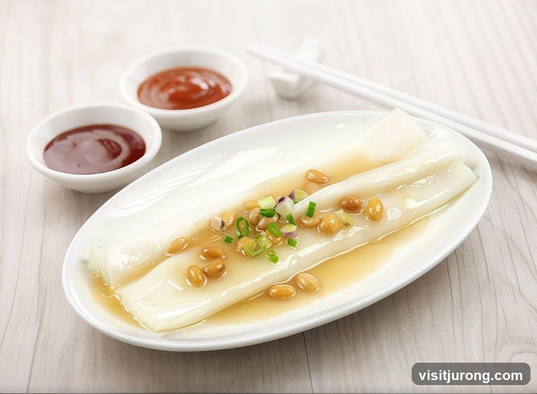Steamed Rice Rolls with Toppings