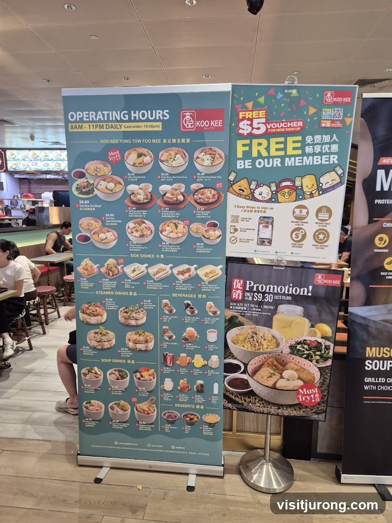 Koo Kee Yong Tow Foo Mee Menu and Promotion