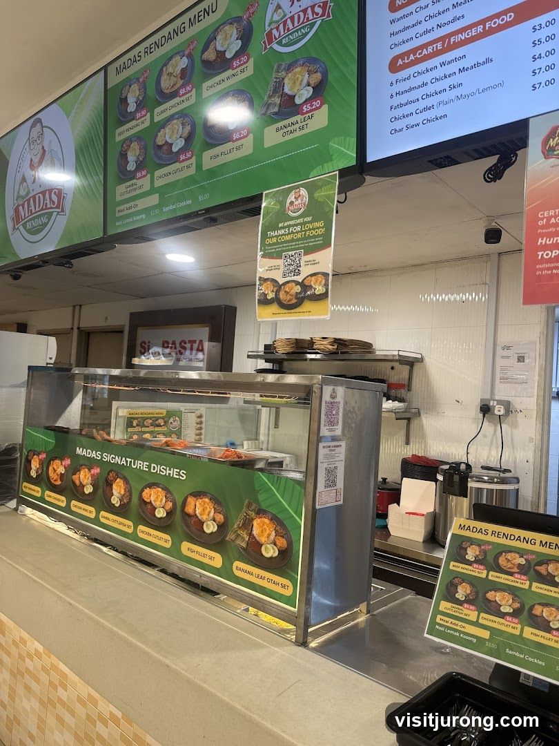 Madas Rendang Menu Display