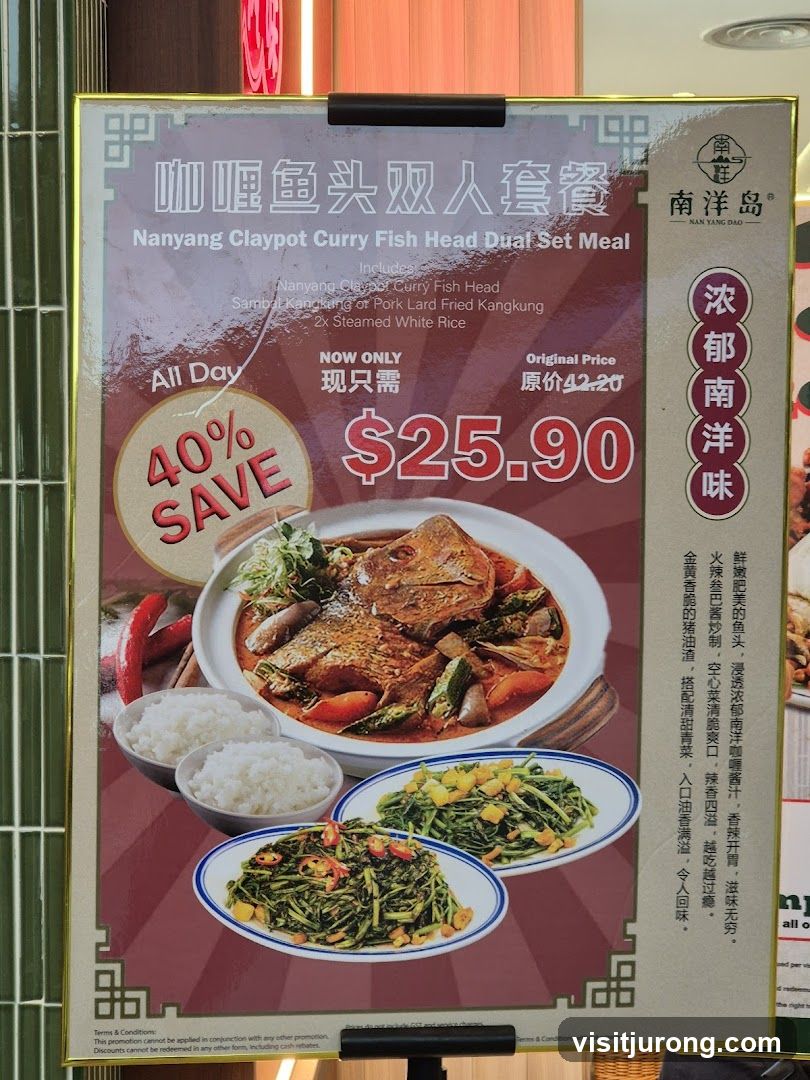 Nanyang Claypot Curry Fish Head Dual Set Meal