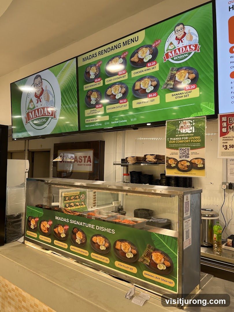 Madas Rendang Menu and Display