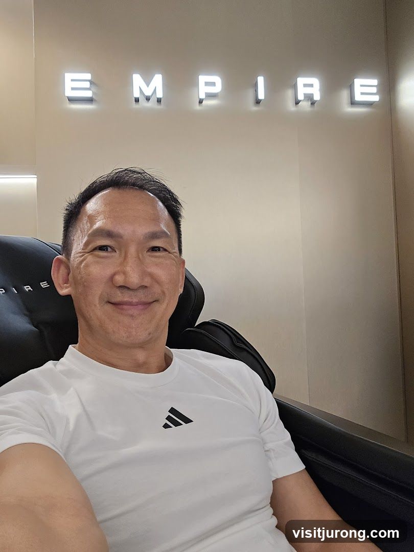 Man in Massage Chair