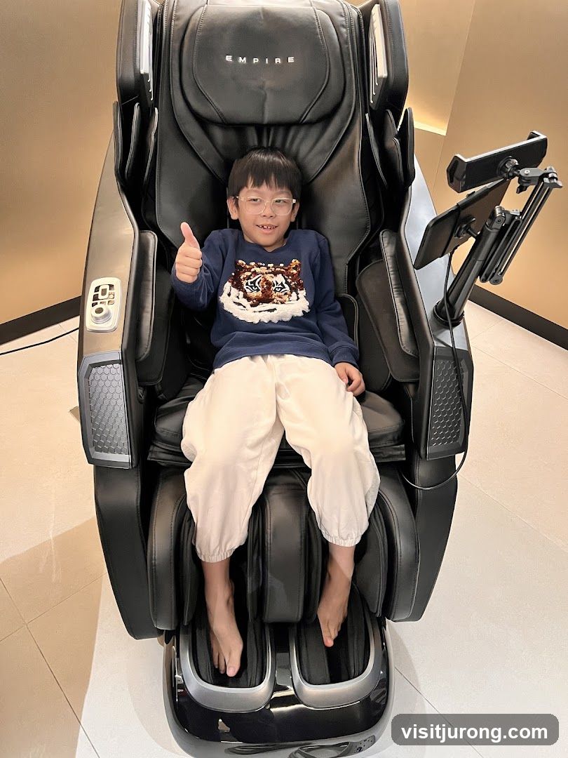 Boy in Massage Chair