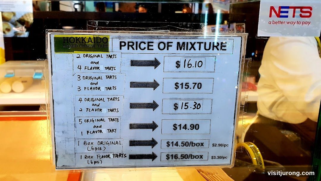 Hokkaido Baked Cheese Tart Price of Mixture
