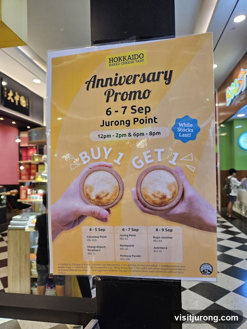 Hokkaido Baked Cheese Tart Anniversary Promo