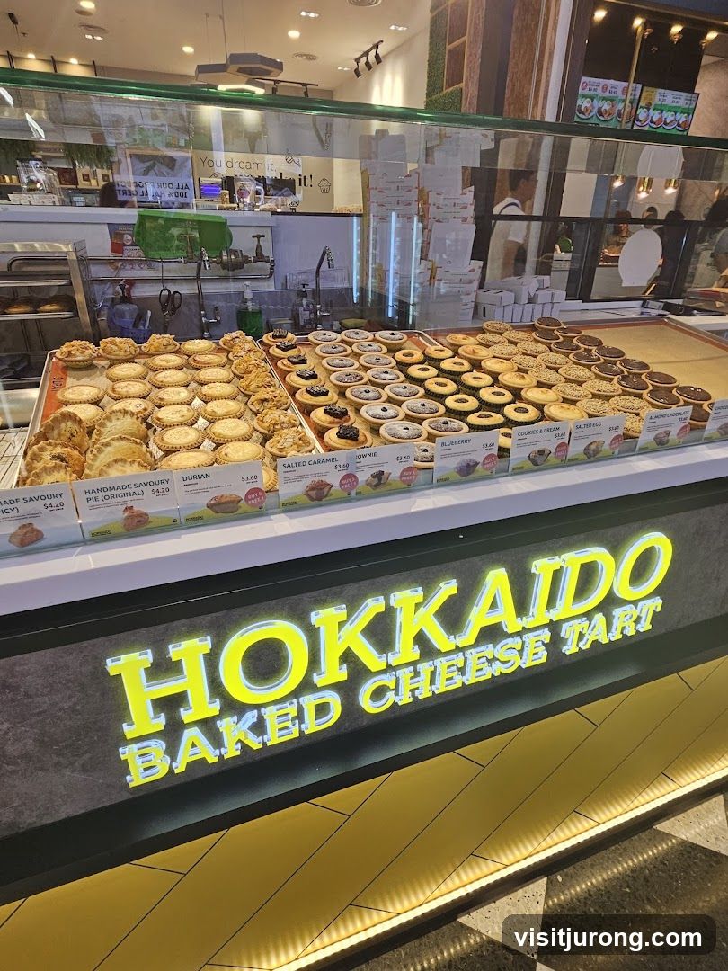 Hokkaido Baked Cheese Tart Display