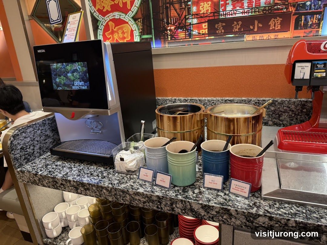 Beverage Station with Condiments