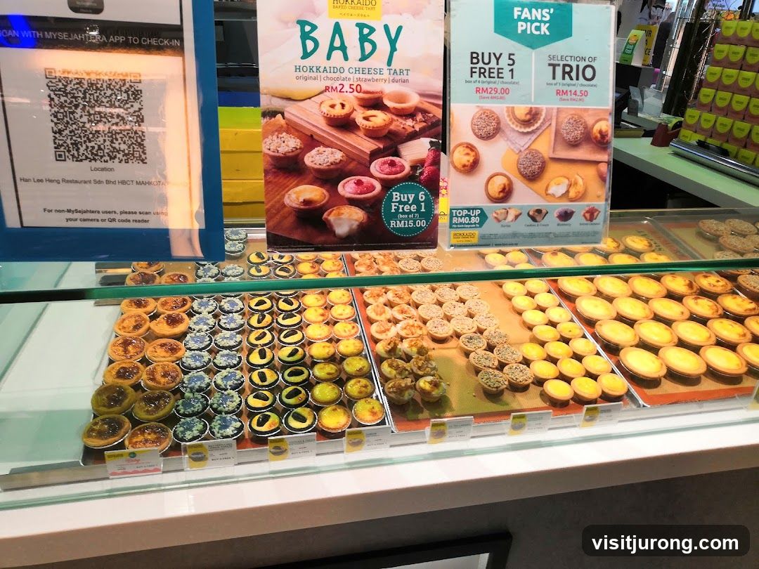 Hokkaido Cheese Tarts Display