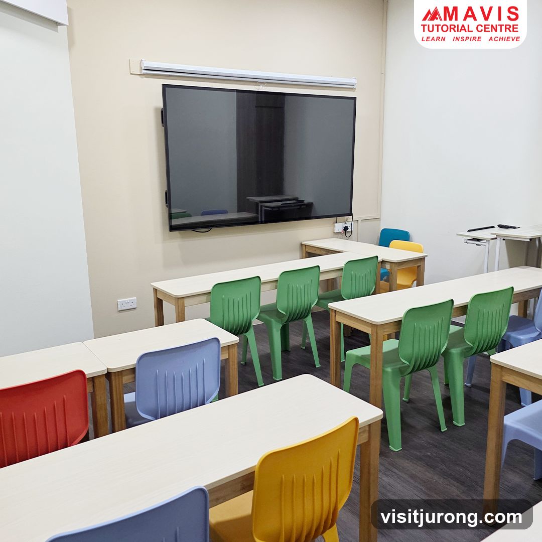 Classroom with desks and chairs