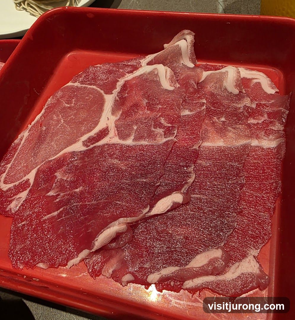 Thinly Sliced Raw Beef