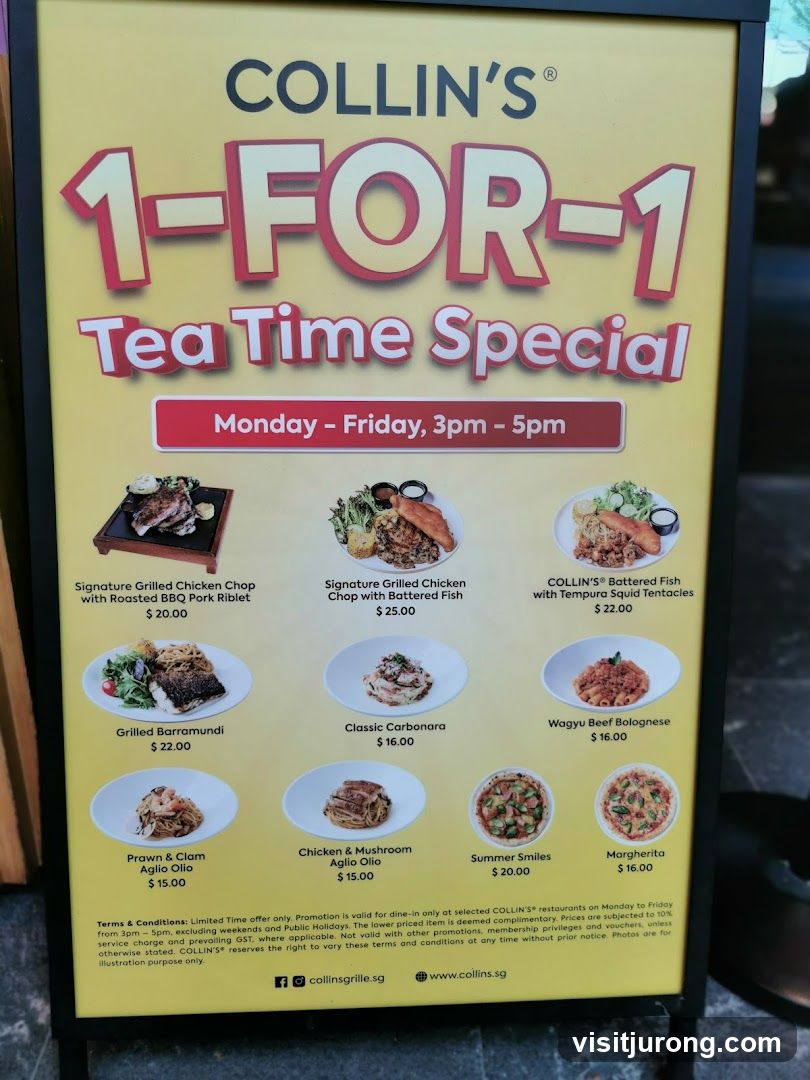 COLLIN'S 1-FOR-1 Tea Time Special