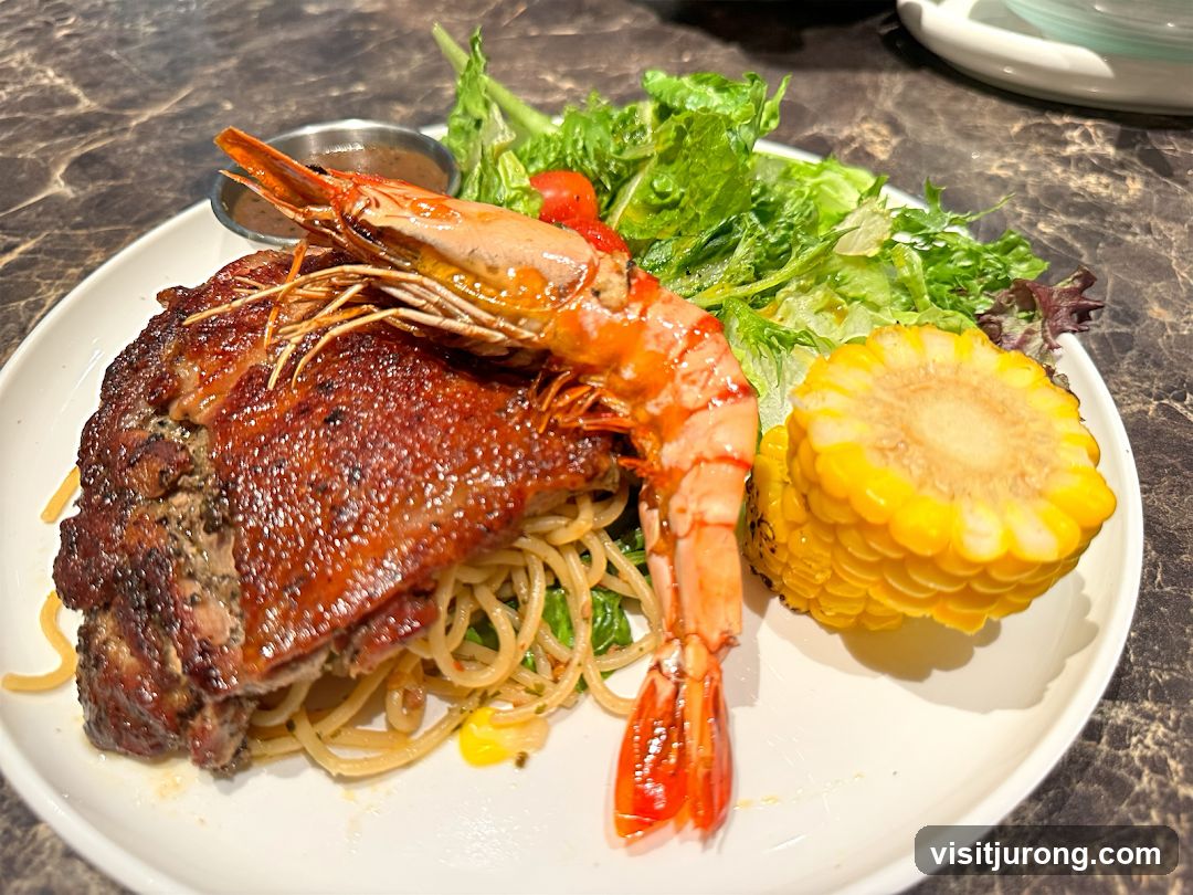 Steak and Shrimp Dinner