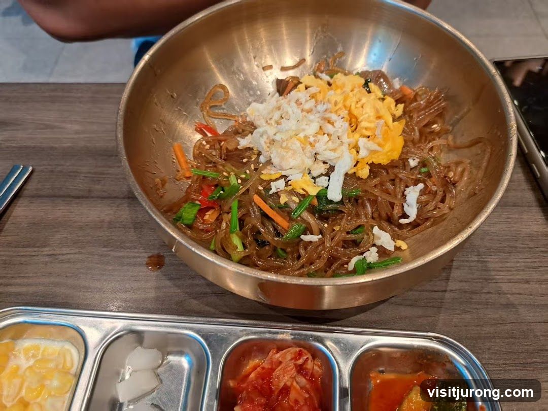 Japchae with Side Dishes