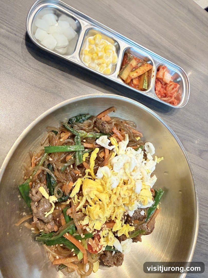 Japchae with Side Dishes