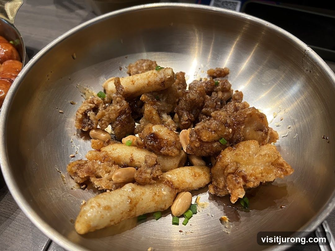 Fried Chicken and Rice Cakes