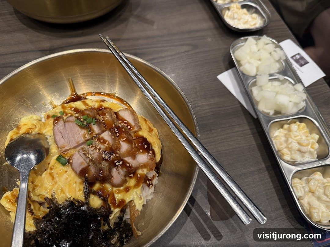 Korean Rice Bowl with Pork and Egg