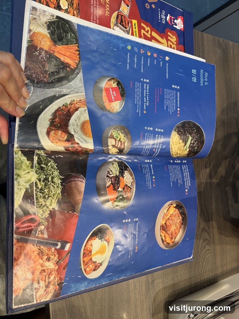 Ajumma's Menu
