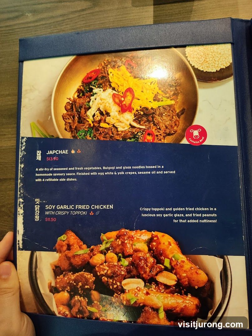 Korean Menu