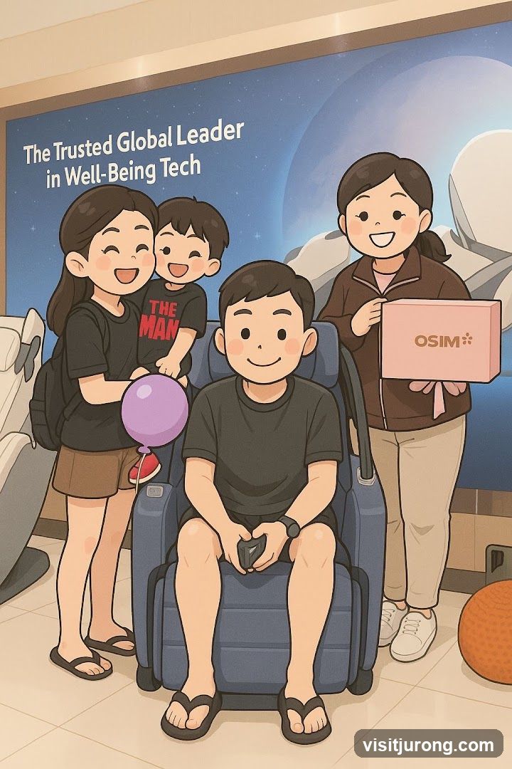 Family Posing with OSIM Product