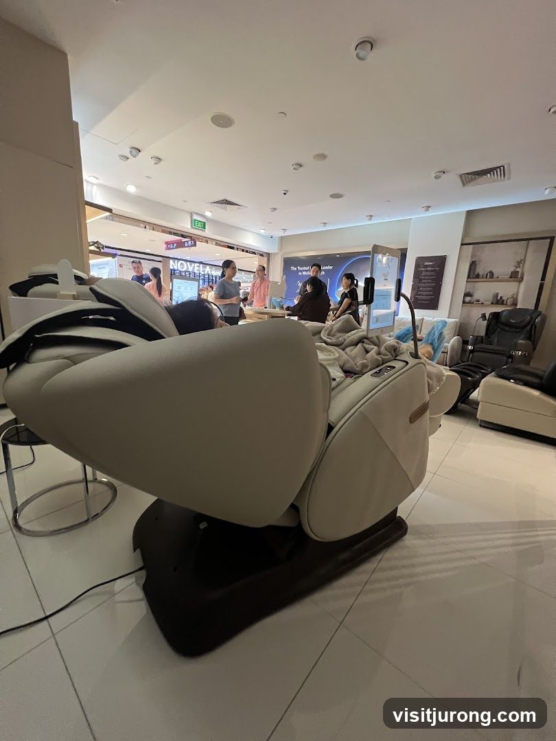 Massage Chairs on Display