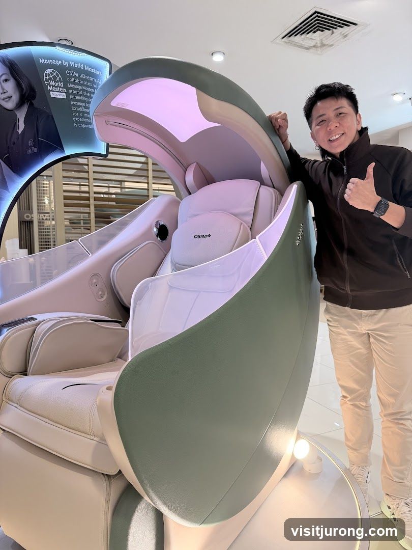 Person with Massage Chair